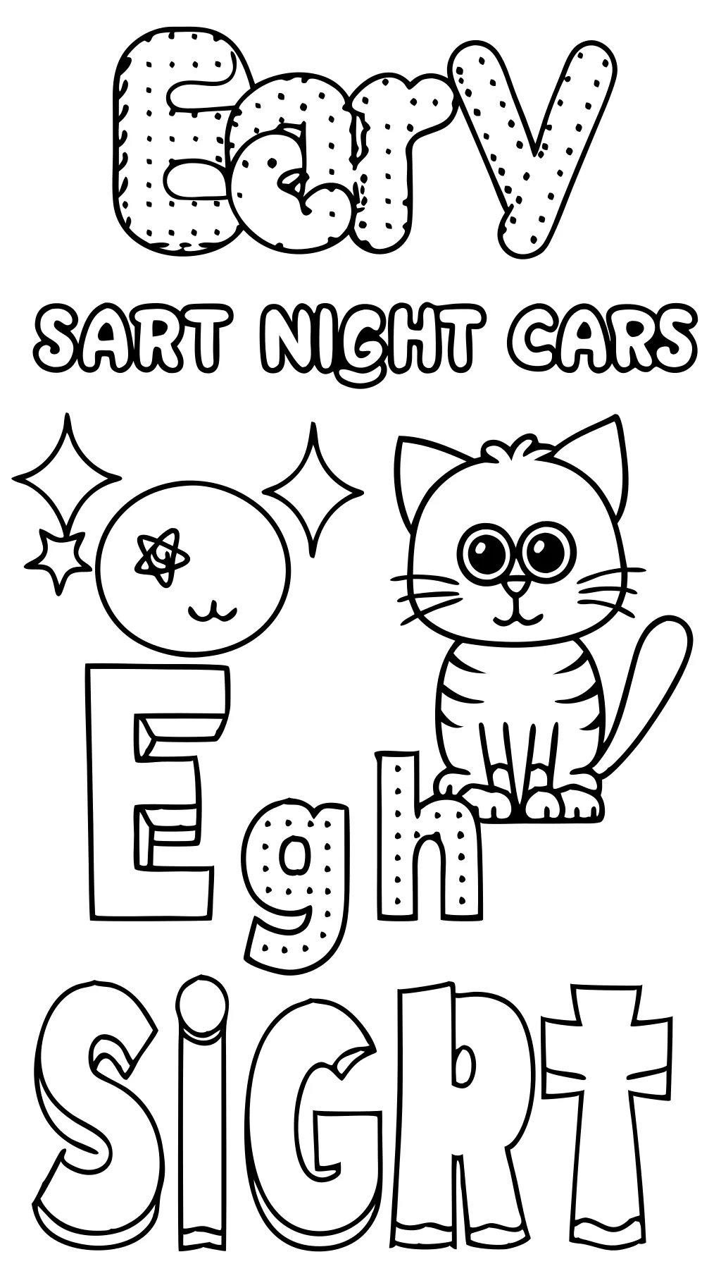 sight words coloring pages